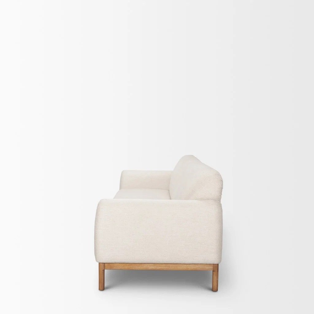 Contemporary Wood Base 3-Seater Sofa - Image 2