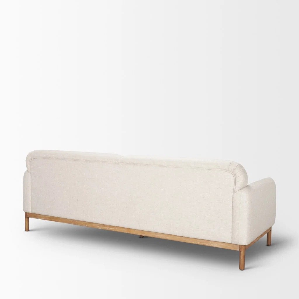 Contemporary Wood Base 3-Seater Sofa - Image 4