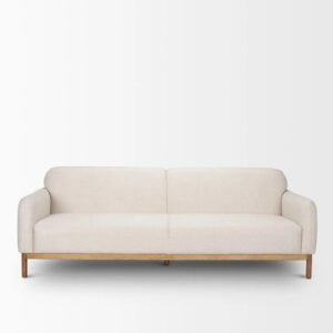 Contemporary Wood Base 3-Seater Sofa