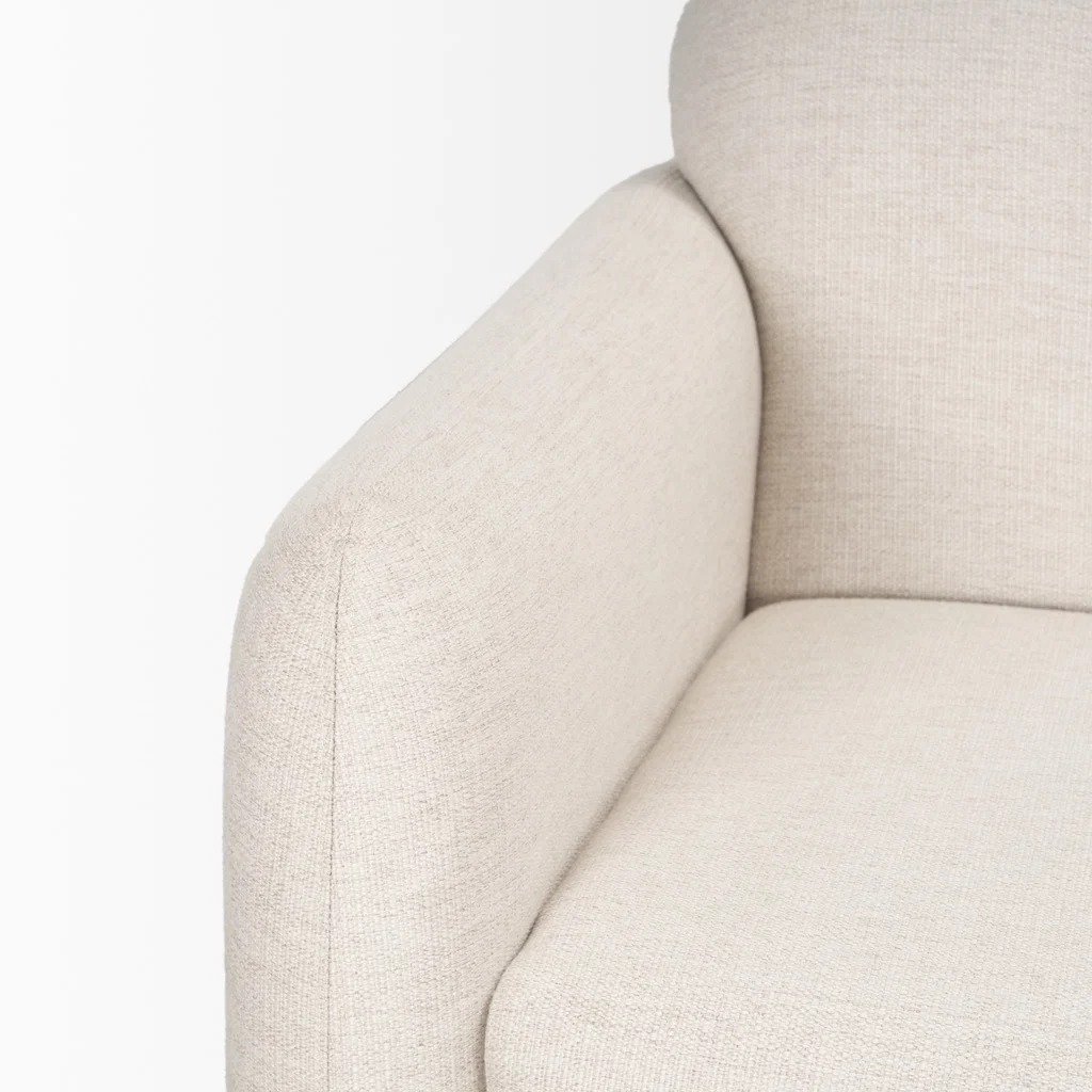 Contemporary Wood Base 3-Seater Sofa - Image 5