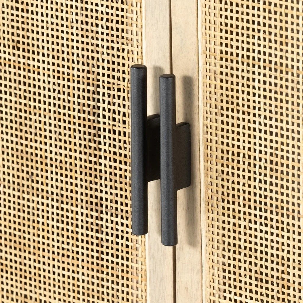 Natural Wood Tall Cabinet - Image 3