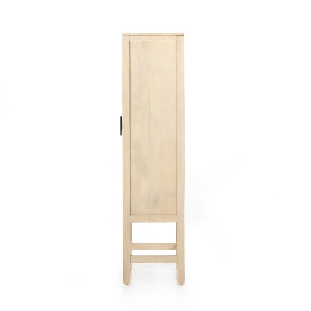 Natural Wood Tall Cabinet - Image 8
