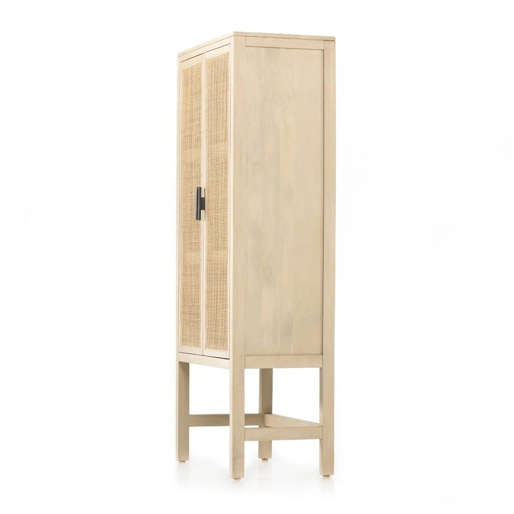 Natural Wood Tall Cabinet - Image 10