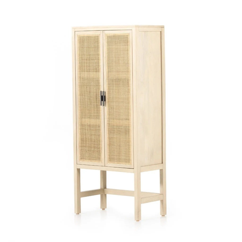 Natural Wood Tall Cabinet - Image 12