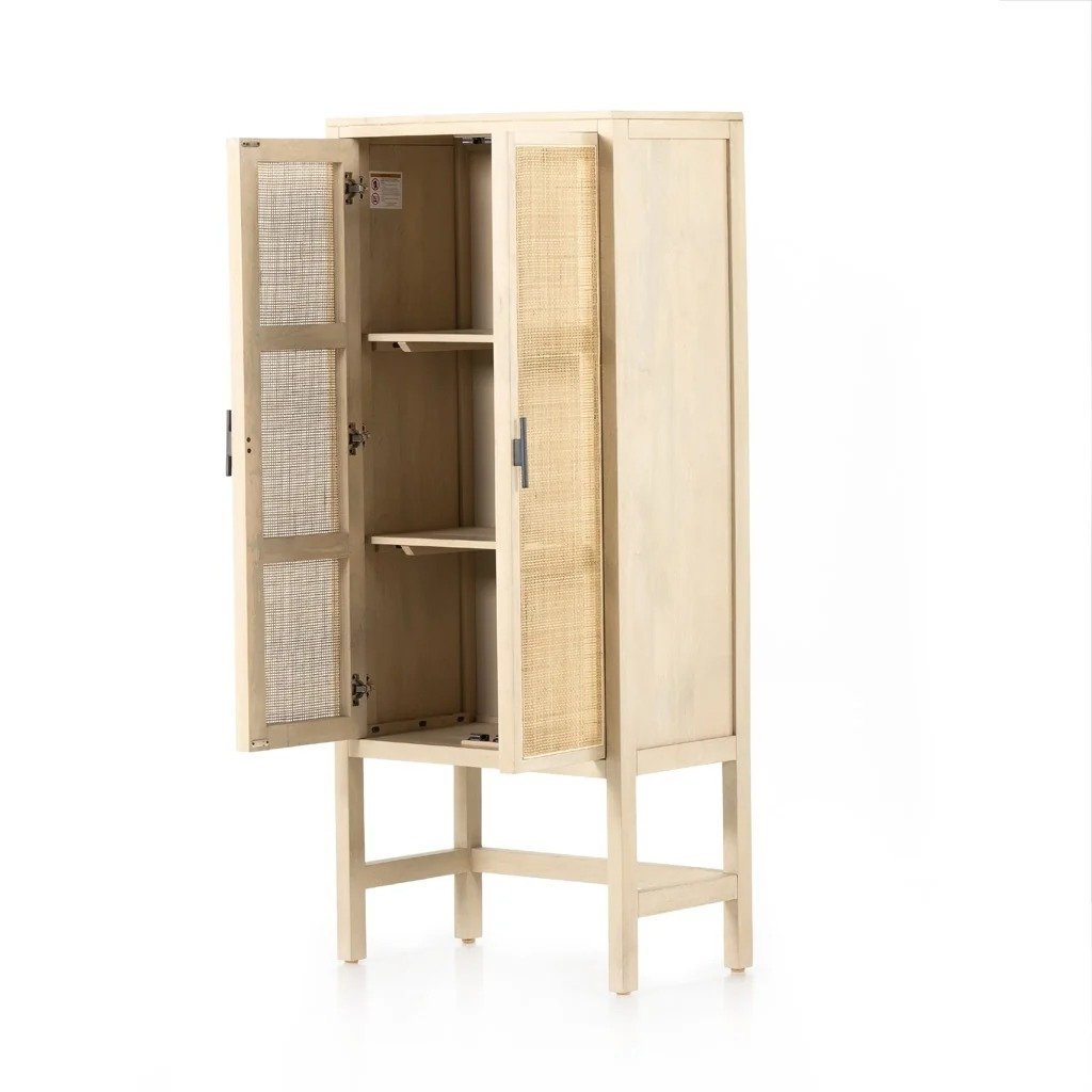 Natural Wood Tall Cabinet - Image 13