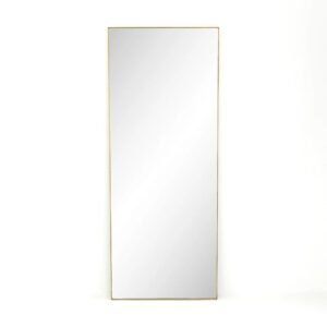 Slim Gold Rectangular Mirror