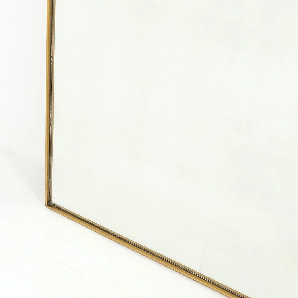 Slim Gold Rectangular Mirror - Image 4