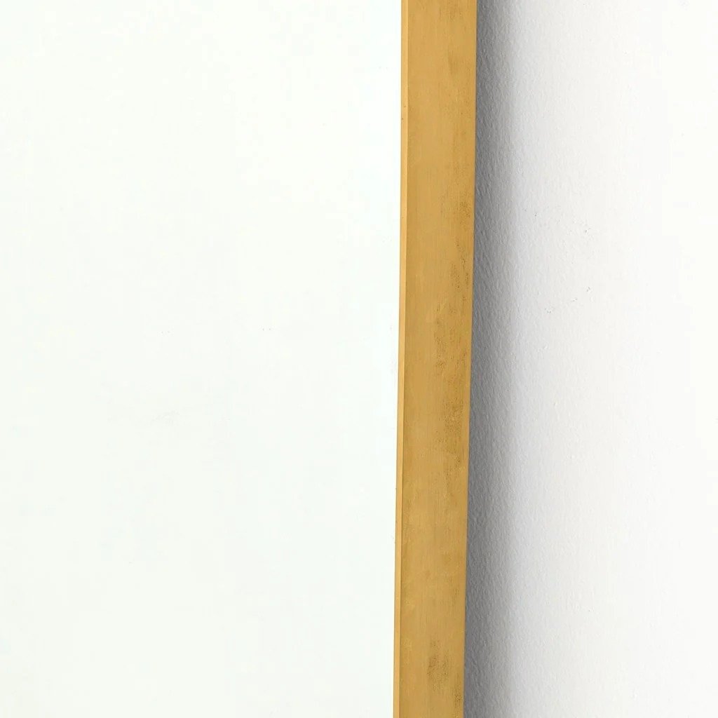 Slim Gold Rectangular Mirror - Image 5