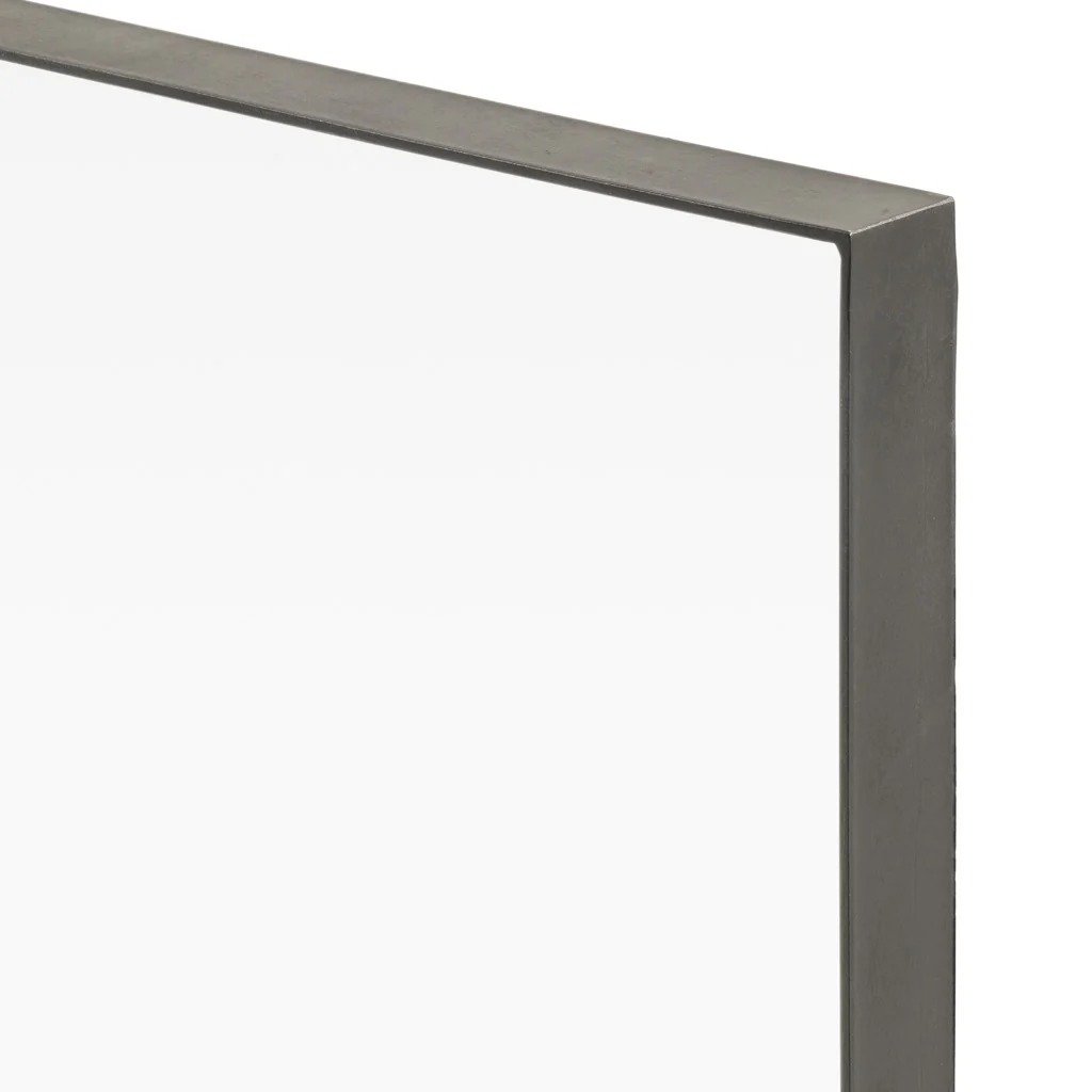 Slim Black Rectangular Mirror - Image 3