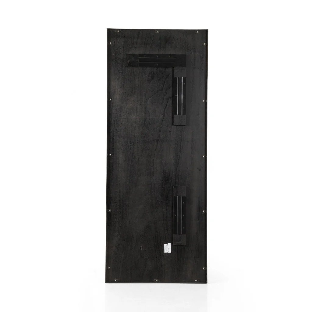 Slim Black Rectangular Mirror - Image 5