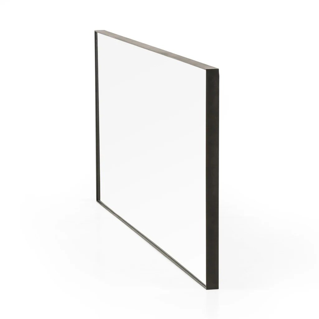 Slim Black Rectangular Mirror - Image 7