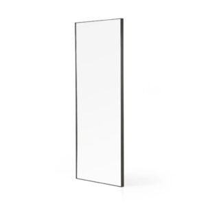 Slim Black Rectangular Mirror