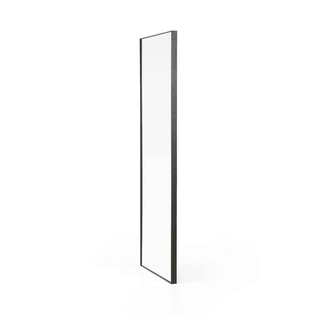 Slim Black Rectangular Mirror - Image 12