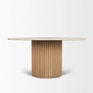 Aveline Fluted Round Dining Table